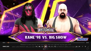 WWE Kane vs Big Show gameplay PC game 2024 [upl. by Yankee382]