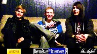 Blessthefall Interview Beau Bokan amp Elliott Gruenberg UNCUT 2012 [upl. by Janetta]