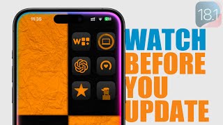 iOS 181  Everything You NEED to Know Before You UPDATE [upl. by Htyderem]