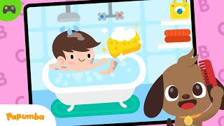 HORA DEL BAÑO CÓMO LIMPIAR TU CUERPO ANTES DE DORMIR 🛁🌙🎮  Rutina saludable para niños  Gameplay [upl. by Voltmer]