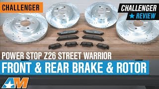 20092019 Challenger RT SE amp SXT Power Stop Z26 Street Warrior Front amp Rear Brake amp Rotor Review [upl. by Anon]