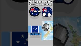 feat ItzTGCB  Making Countrys Geography  Australia vs New Zealand shorts memes [upl. by Arba]