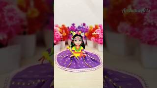 How to make Lord Krishna with clay Easy Clay Ideas Doll Makeover  Art Competition Ideasshorts [upl. by Allicirp63]