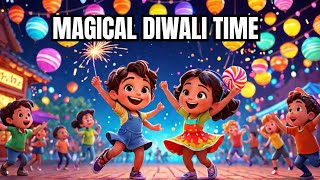 🎆 Diwali Magic 🌟 Kids Song About Lights Colors amp Sweets 🎶  Sing Along Now [upl. by Drolyag]