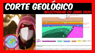 ➡️ CORTE GEOLOGICO SELECTIVIDAD 2020 JUNIO VALENCIA [upl. by Suciram340]