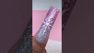 HOW TO MAKE EASY SNOWFLAKE CHRISTMAS NAIL ART  Christmas Nails [upl. by Ariik96]