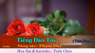 Tiếng Đàn Tôi  Karaoke Tone Nam [upl. by Anattar]