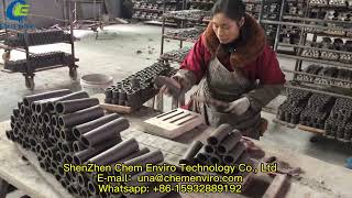 Ceramic Raschig Ring Production [upl. by Harrod]