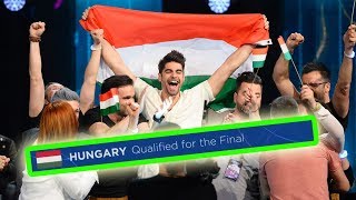 every time HUNGARY qualified for the eurovision final [upl. by Haldis647]