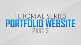 Photoshop Tutorial How to create a Portfolio Website  Pt 2 [upl. by Bendite]