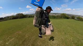 Dominos Jet Suit Flight Video [upl. by Ammej441]