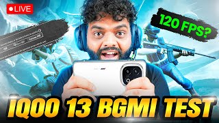 iQOO 13 BGMI 120 FPS Live Test ⚡  FPS Performance amp Gameplay 🔥 [upl. by Papert]