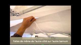 Comment placer une gouttière PVC sur une Tonnelle pliante ou tente [upl. by Breeze652]