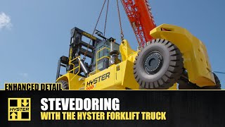 Stevedoring Forklift – Hyster® Special Truck Engineering [upl. by Aissatsan519]