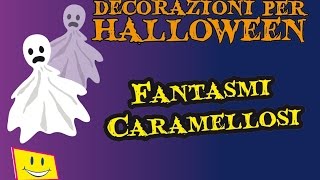 Decorazioni Per Halloween DIY  Fantasmi Di Caramelle  La Televisione per Bambini [upl. by Sternlight]