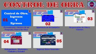 Programa Control de Obra Videos 01 al 05 [upl. by Aliled]