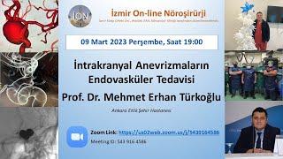 İON 327 Lecture Türkoğlu Anevrizmaların Endovasküler Tedavisi 090323 [upl. by Pickar506]