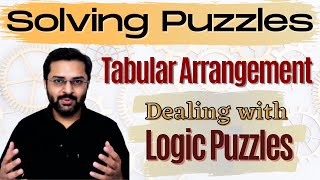 Logical Reasoning  1 How to deal with logic puzzles tabular arrangement [upl. by Nidia236]