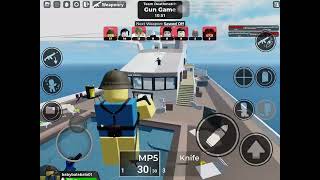 Winning on roblox weaponry gun game mode [upl. by Pich]