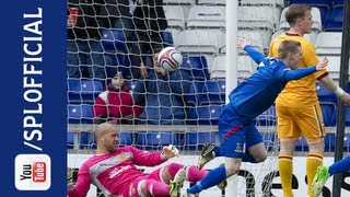 Billy McKay First Goal Inverness CT 43 Motherwell 04052013 [upl. by Hindu]