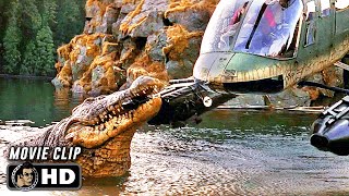 Crocodile VS Helicopter Scene  LAKE PLACID 1999 Crocodile Movie CLIP HD [upl. by Morganstein]