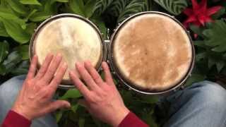 A simple African rhythm for beginners on bongos [upl. by Emelia]