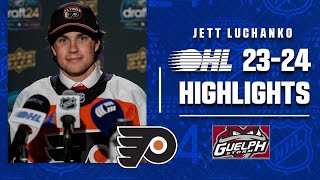 Jett Luchanko Guelph Storm 202324 OHL Highlights [upl. by Eidde842]