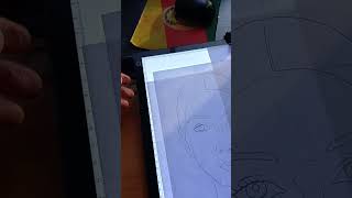 Creative PL A3 LED LIGHTPAD 👌 🎨 art vlog drawing [upl. by Eimat944]