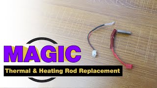 How to change thermistor and heating tube for JGMaker Magic 3D Printer [upl. by Shult]