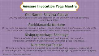 Anusara Invocation Yoga Mantra 2 [upl. by Esilana]