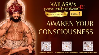 Paramashivoham Level1  Day 01  Awaken Your Consciousness amp Begin Your Transformation [upl. by Ynoyrb]