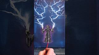 How to paint lighting lightning painting shorts starwars [upl. by Gonzales]