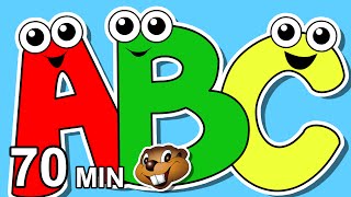 quotAlphabet Songs Collectionquot amp More  Busy Beavers 70 Min Compilation Learn to Sing the ABCs Baby [upl. by Rahr147]