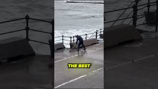 Man Trying To Mop Up Water From The Ocean😂 [upl. by Fairfield]