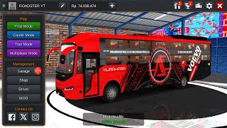 PRAKASH CAPELLA BS6 SLEEPER BUS MOD FOR BUS SIMULATOR INDONESIA  live muraharabus [upl. by Fernyak]