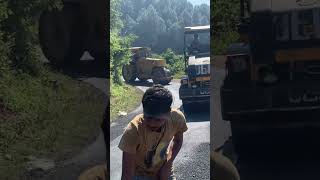 Bituminous Concrete  BC  Paver  Tarring  Thickness  Quality  Road  Work  Video [upl. by Grimaldi898]