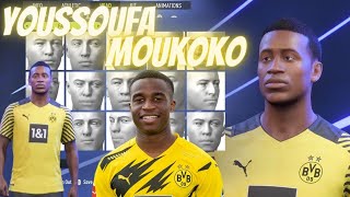 FIFA 22 How to make Youssoufa Moukoko Pro Clubs Look alike [upl. by Faires]