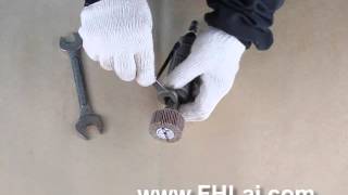 Mandrel Flap Wheel Straight Die Grinder Install [upl. by Edsel]