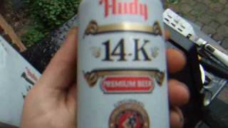 HUDY 14K beer chug  special can [upl. by Lemahs]