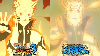 Nine Tails Vs Bijuus Boss Fight Comparison  Naruto Ninja Storm 3 Vs Naruto Storm Connections [upl. by Reinke]