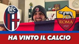 Bologna Roma 20 ❤️💙 HA VINTO IL CALCIO HA VINTO THIAGO MOTTA [upl. by Nerhtak147]