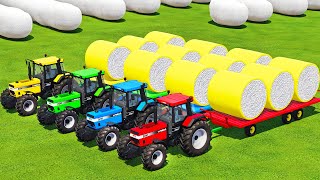 HARVEST amp MAKE COTTON BALES WITH CASE TRACTORS amp HARVESTERS  Farming Simulator 22 [upl. by Rorie]