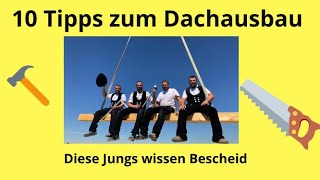 10 Tipps zum Dachausbau [upl. by Hein]