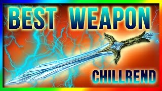 Skyrim Remastered BEST Weapon AT LEVEL ONE Chillrend Sword Location Special Edition Unique Weapons [upl. by Robbyn584]