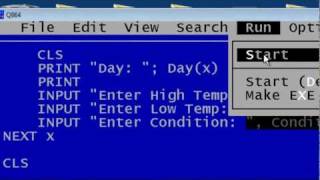 QBasic Tutorial 16  Parallel Arrays  QB64 [upl. by Ivey]