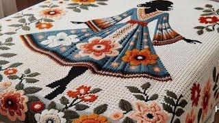 crochet bedspread tutorialcrochet bed sheetsbedsheetsqureshiacrochet bedviralvideo [upl. by Arob]