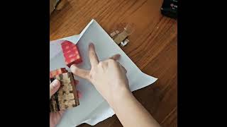 ASMR paper diy wafer chocolate and strawberry flavour give credit to the actual real brand asmr [upl. by Artined]