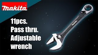 Makita 11pcs Pass thru Adjustable wrench [upl. by Dranoc]