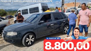 Feira de Carros Usados em Caruaru PE  CARRO BARATO POPULAR [upl. by Gombach]