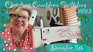 December 5th  Christmas Countdown Quiltalong 2023 with Helen Godden [upl. by Ahsilrak]